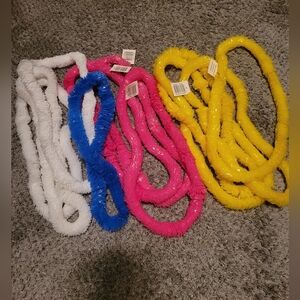 Colorful Leis Pink, White, Yellow And Blue